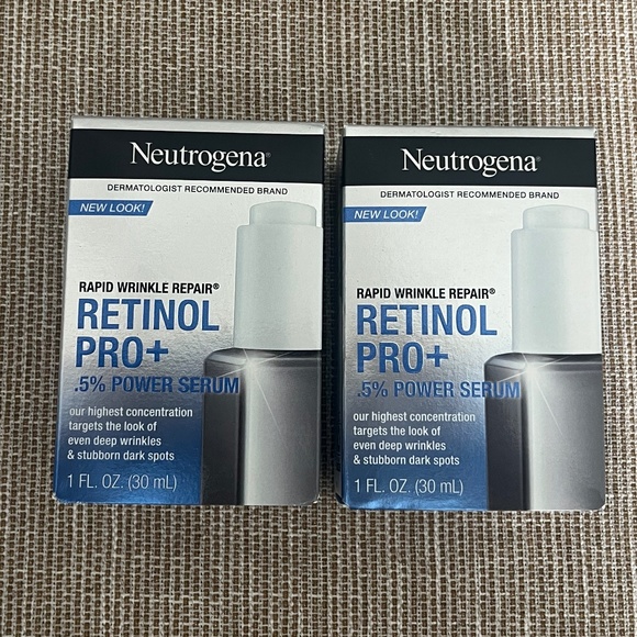 2 Pack Neutrogena Rapid Wrinkle Repair Retinol Pro+ 0.5% Power Serum - Picture 1 of 3